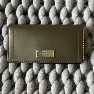 Ralph Lauren gunmetal silver long Wallet